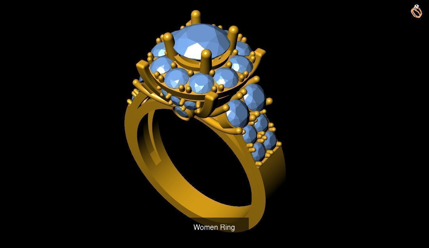 Girl Rings 3D Model Collection_60
