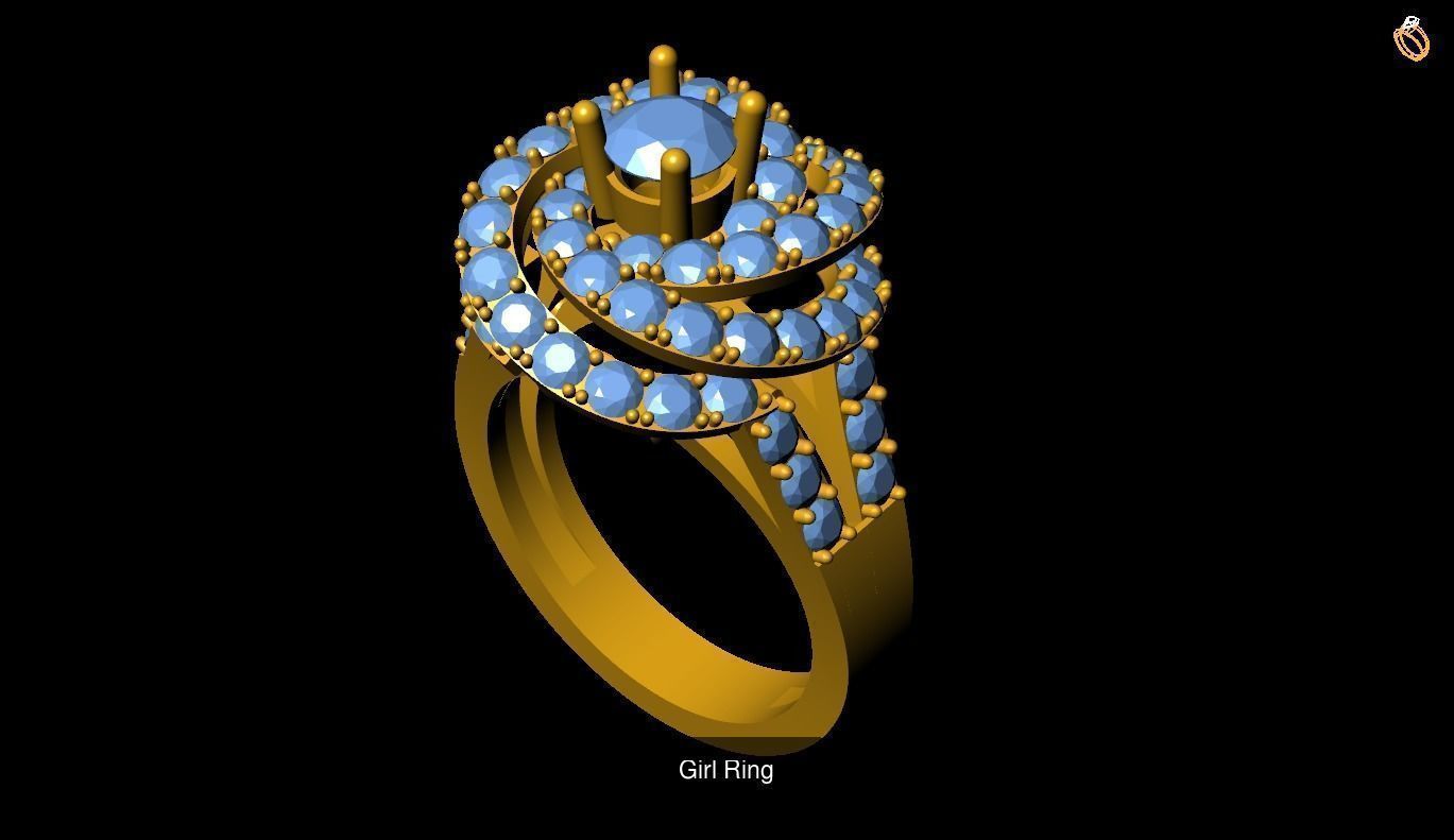 Girl Rings 3D Model Collection_132