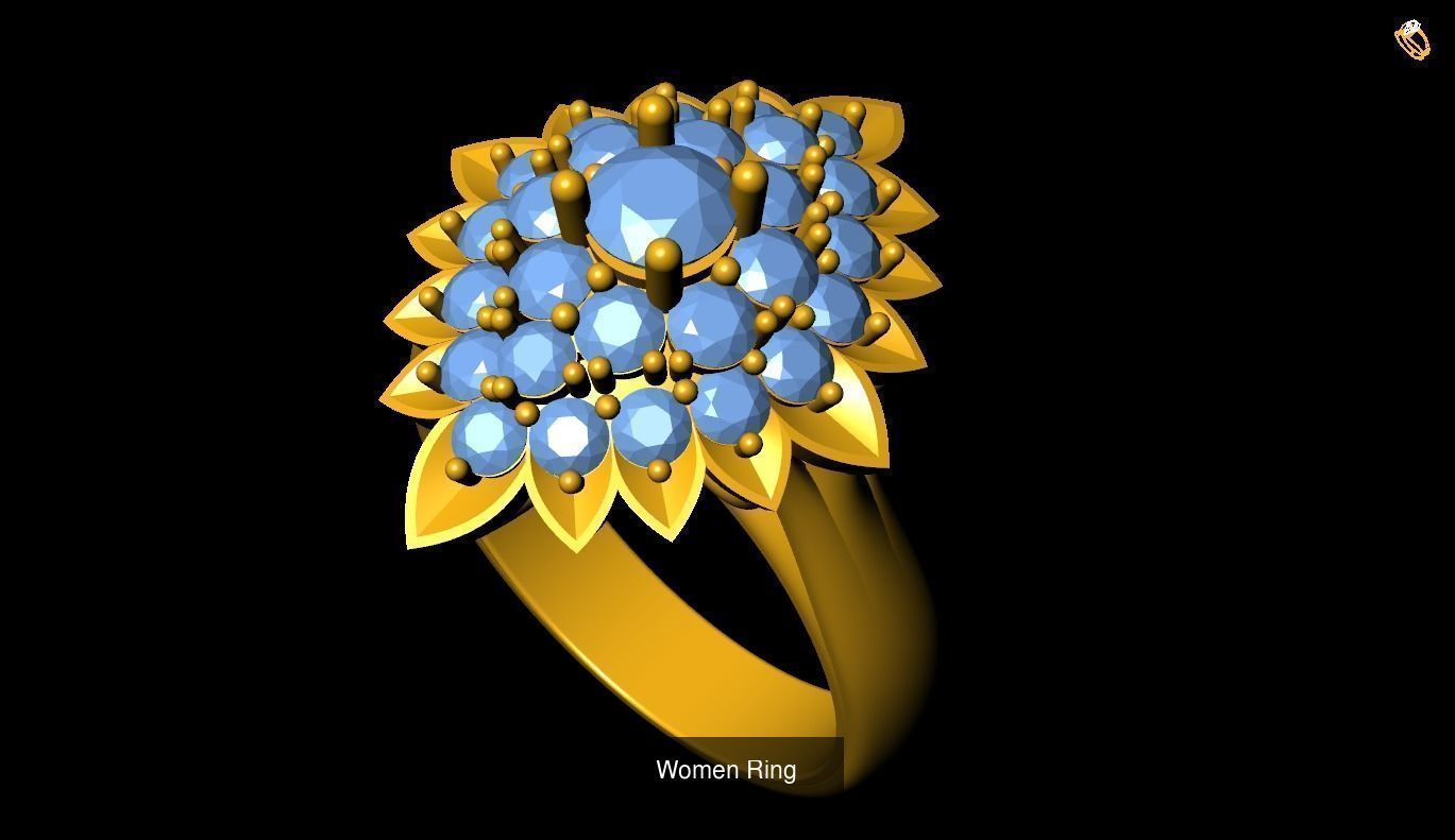 Girl Rings 3D Model Collection_106