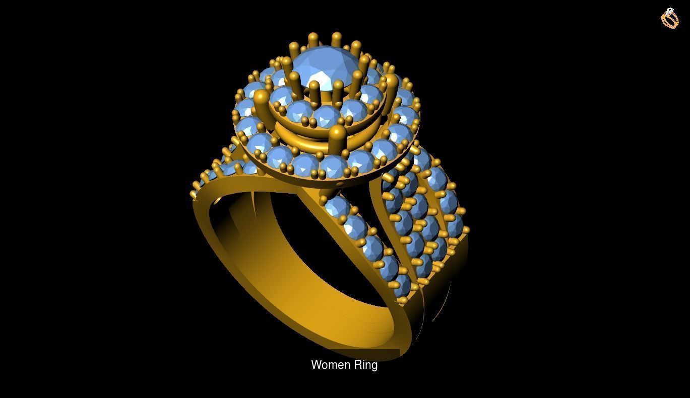 Girl Rings 3D Model Collection_116