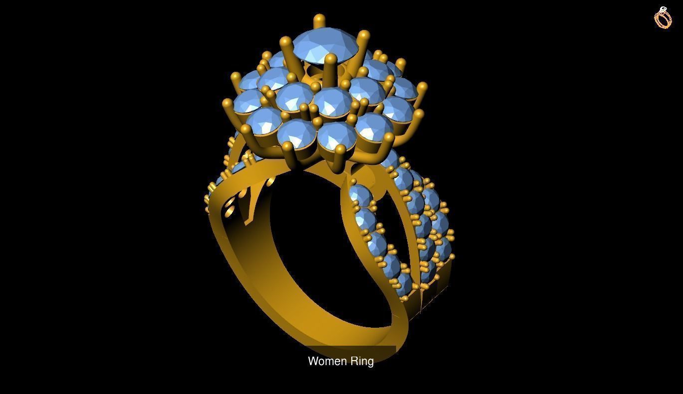Girl Rings 3D Model Collection_50