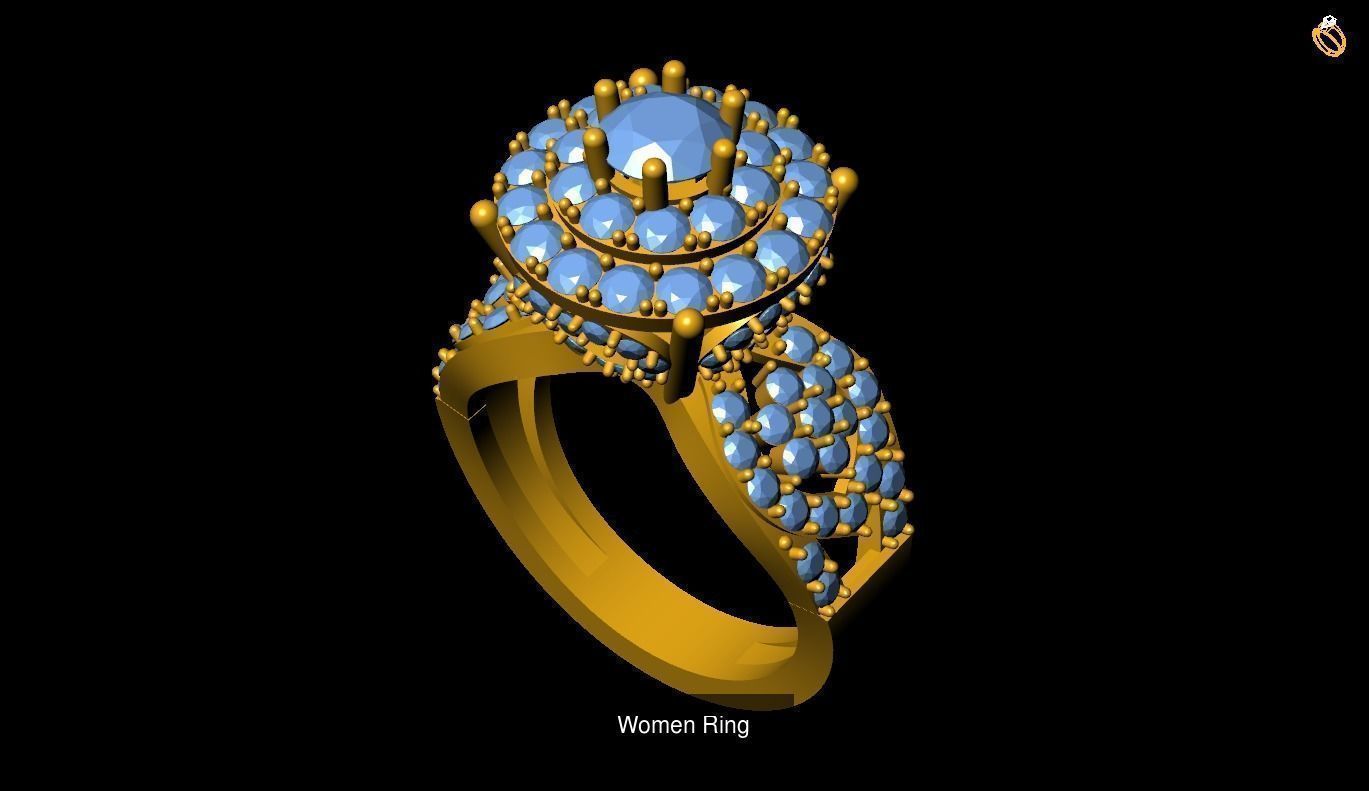 Girl Rings 3D Model Collection_124
