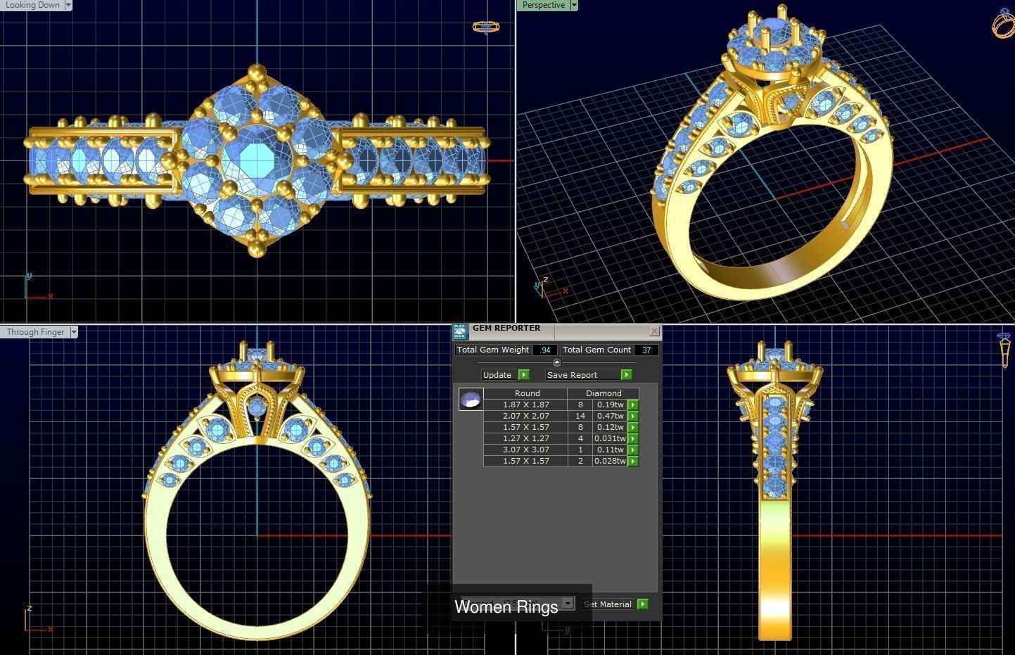 Girl Rings 3D Model Collection_19