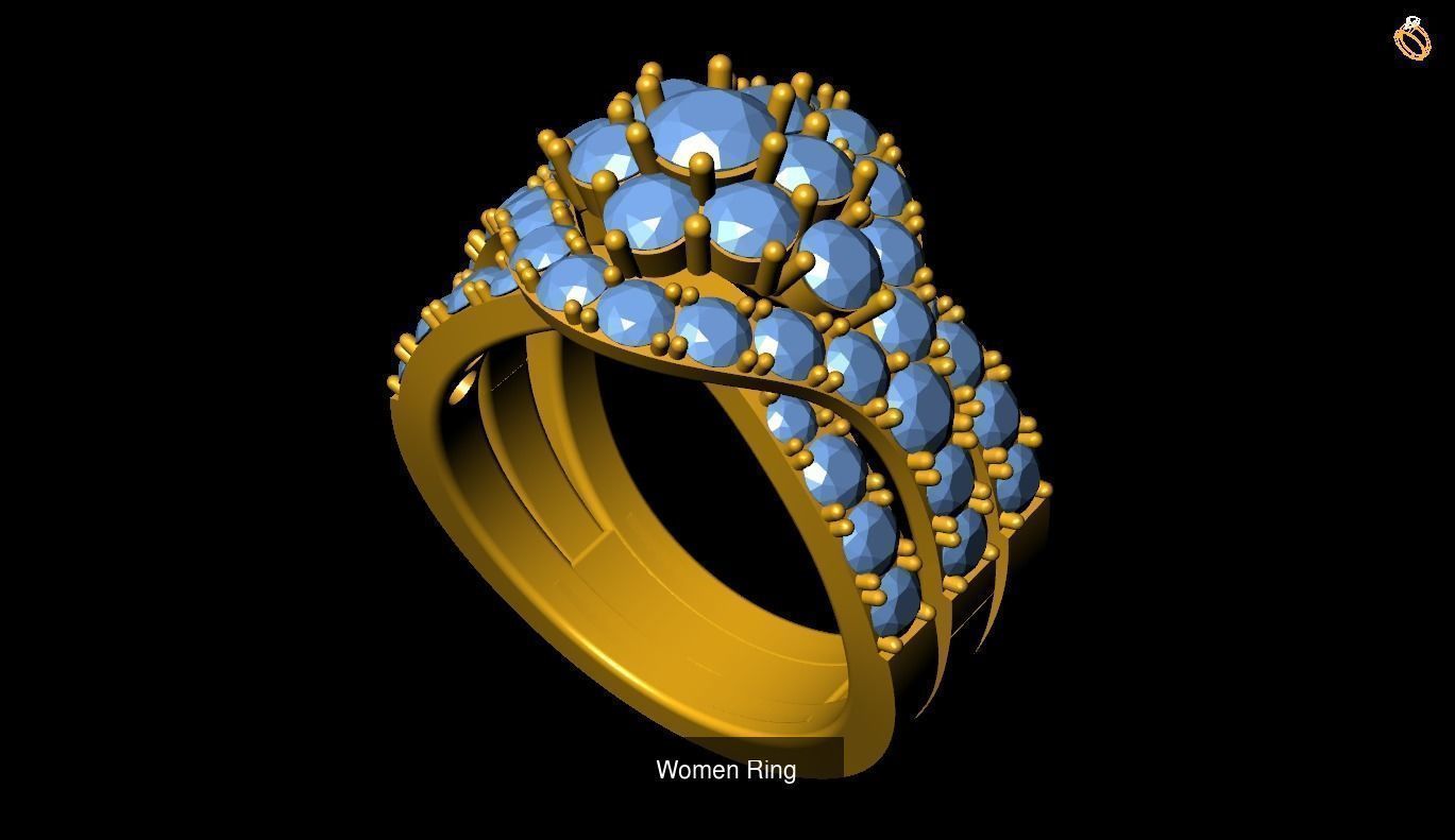 Girl Rings 3D Model Collection_102