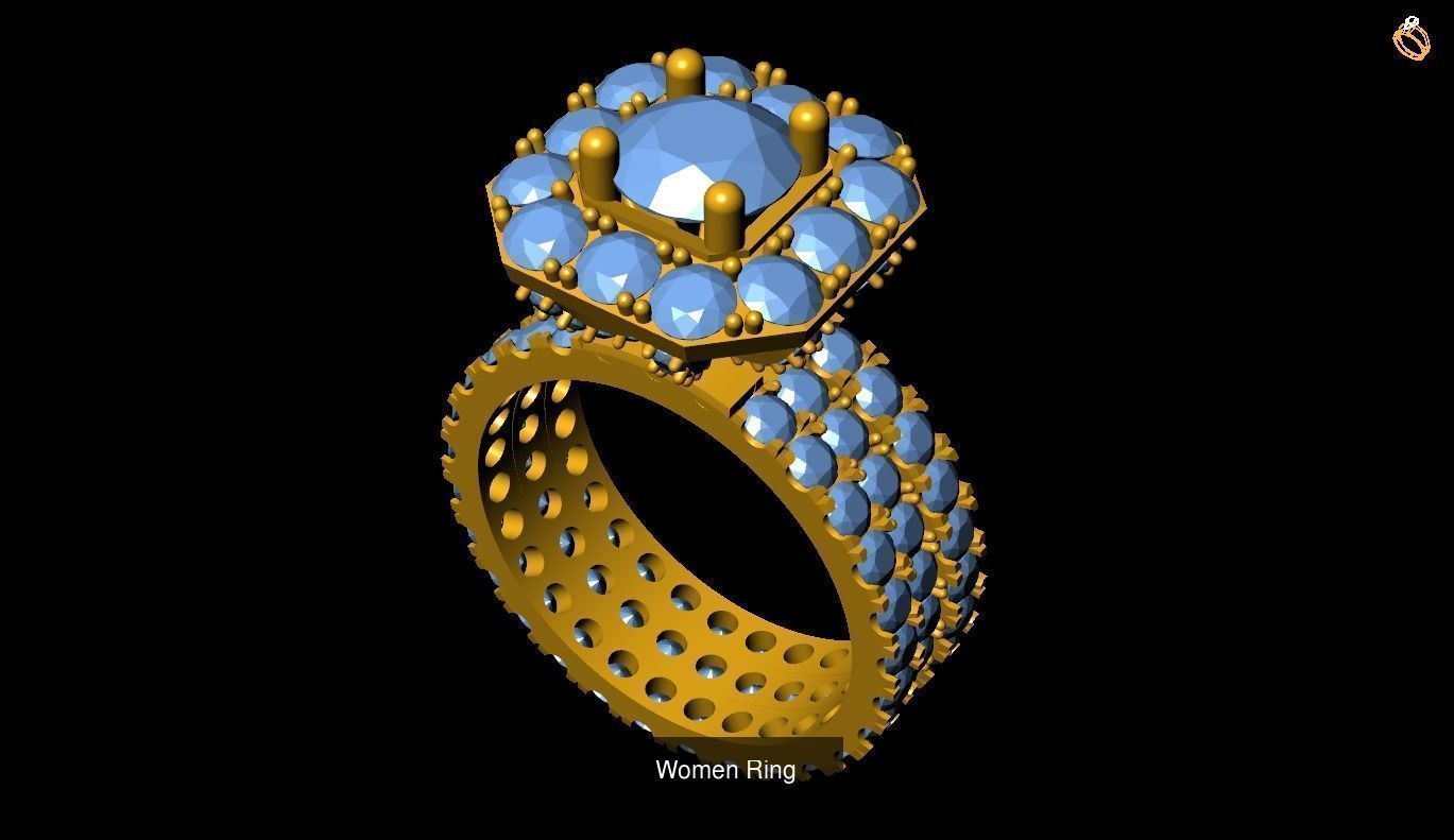 Girl Rings 3D Model Collection_114