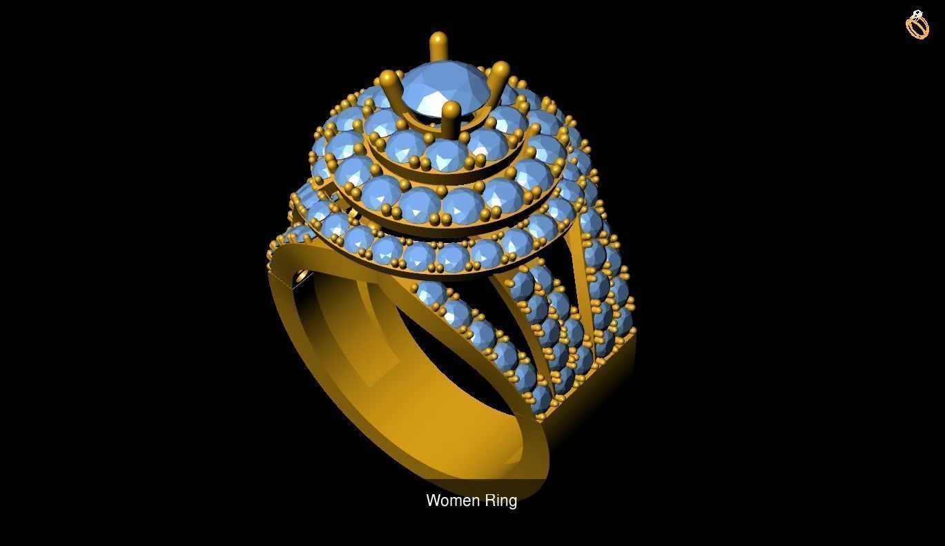 Girl Rings 3D Model Collection_107