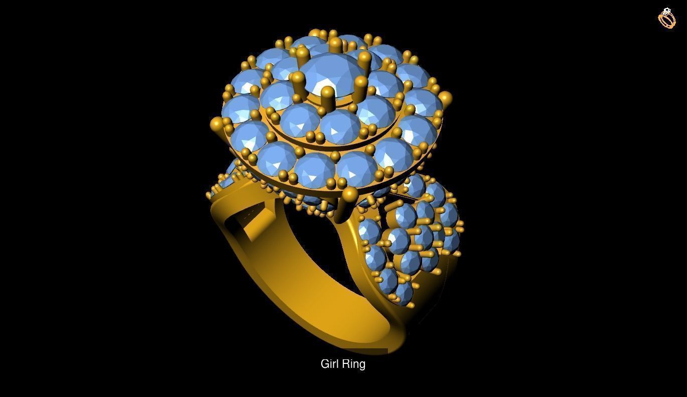 Girl Rings 3D Model Collection_87