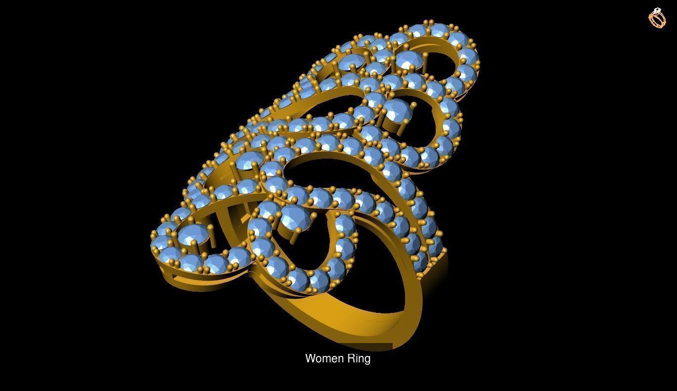 Girl Rings 3D Model Collection_75