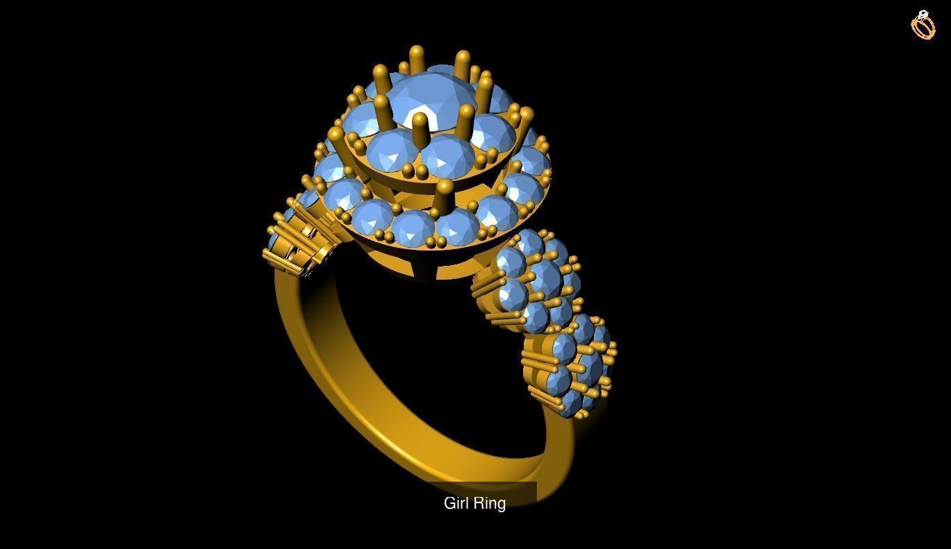 Girl Rings 3D Model Collection_85