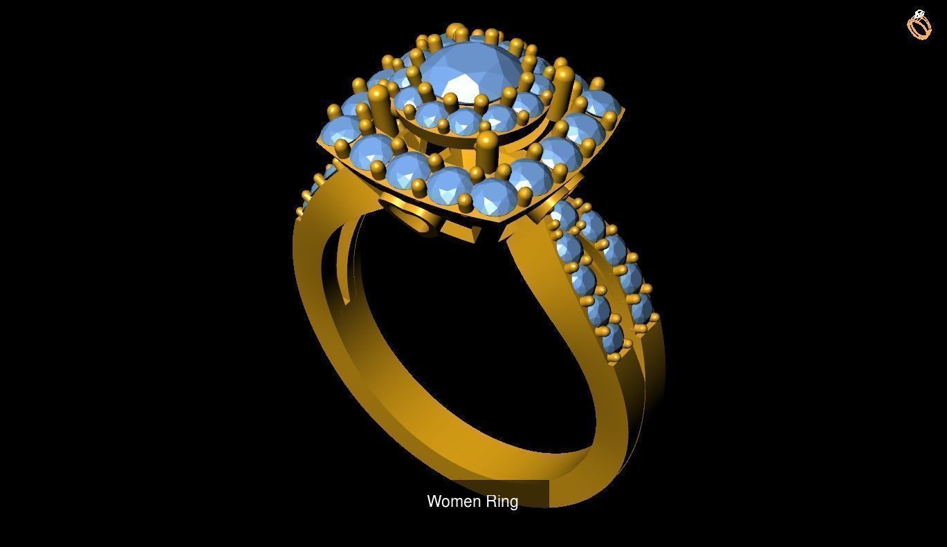 Girl Rings 3D Model Collection_58