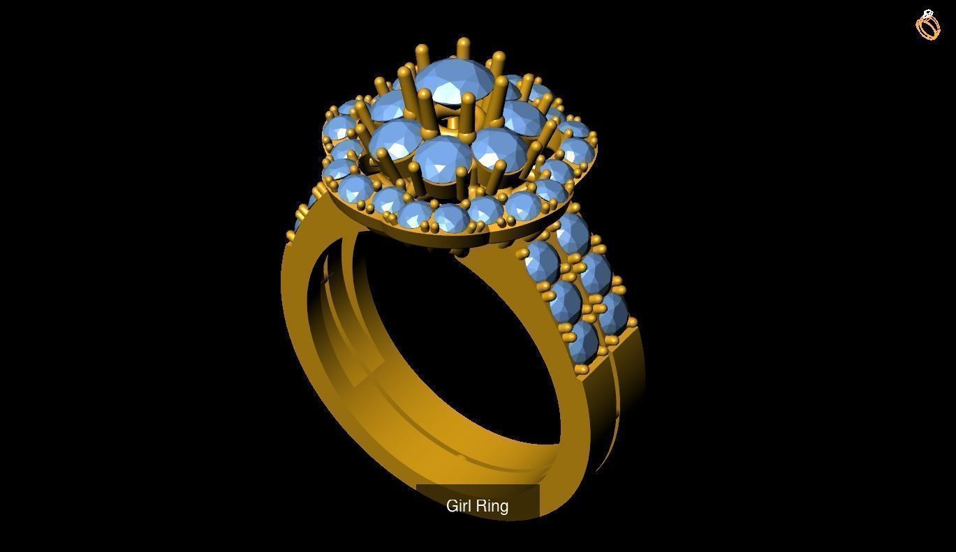 Girl Rings 3D Model Collection_143