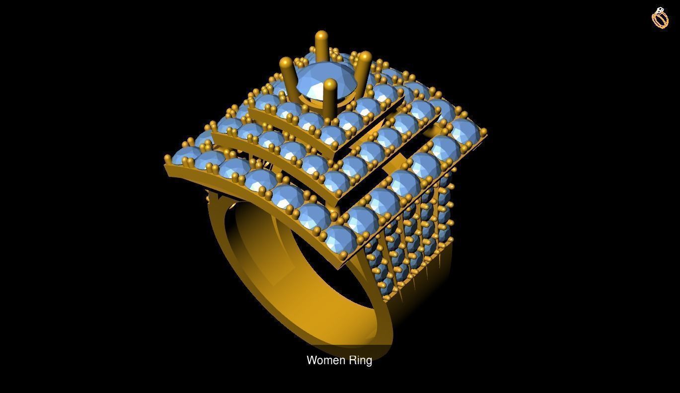 Girl Rings 3D Model Collection_117