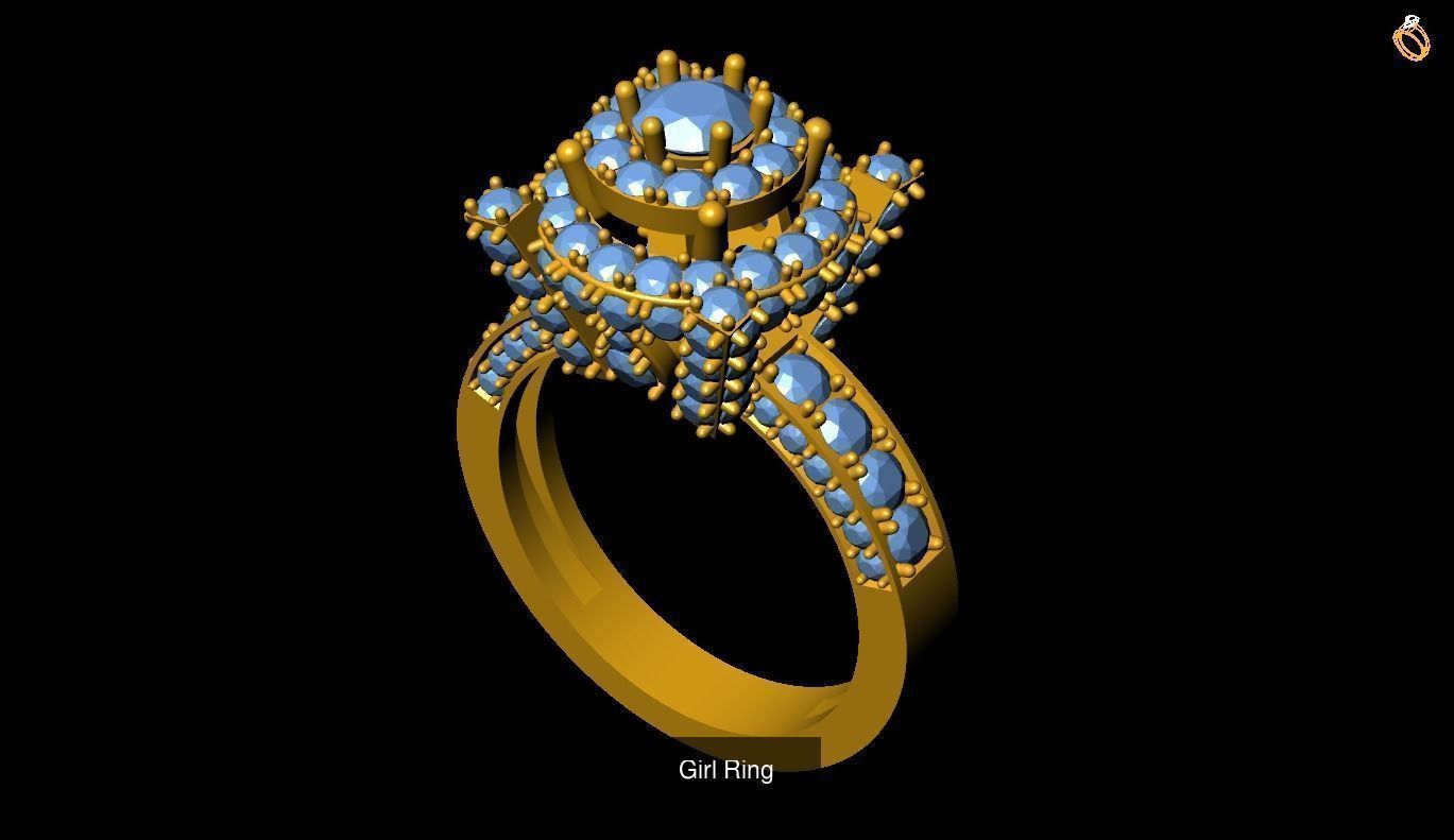 Girl Rings 3D Model Collection_104