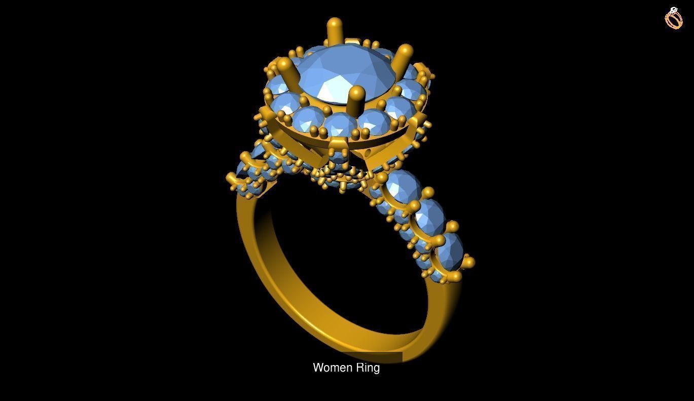 Girl Rings 3D Model Collection_56