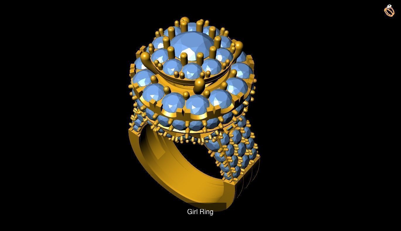 Girl Rings 3D Model Collection_113