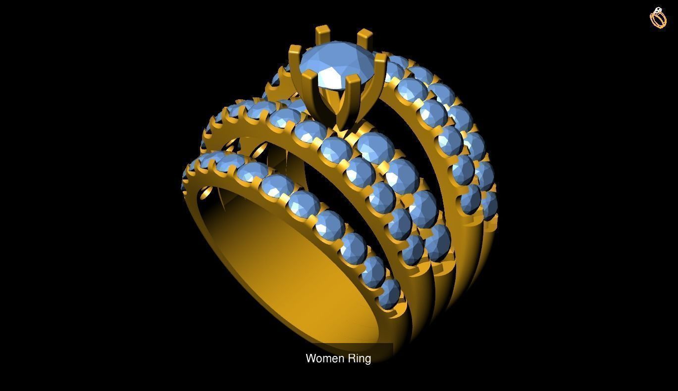 Girl Rings 3D Model Collection_103