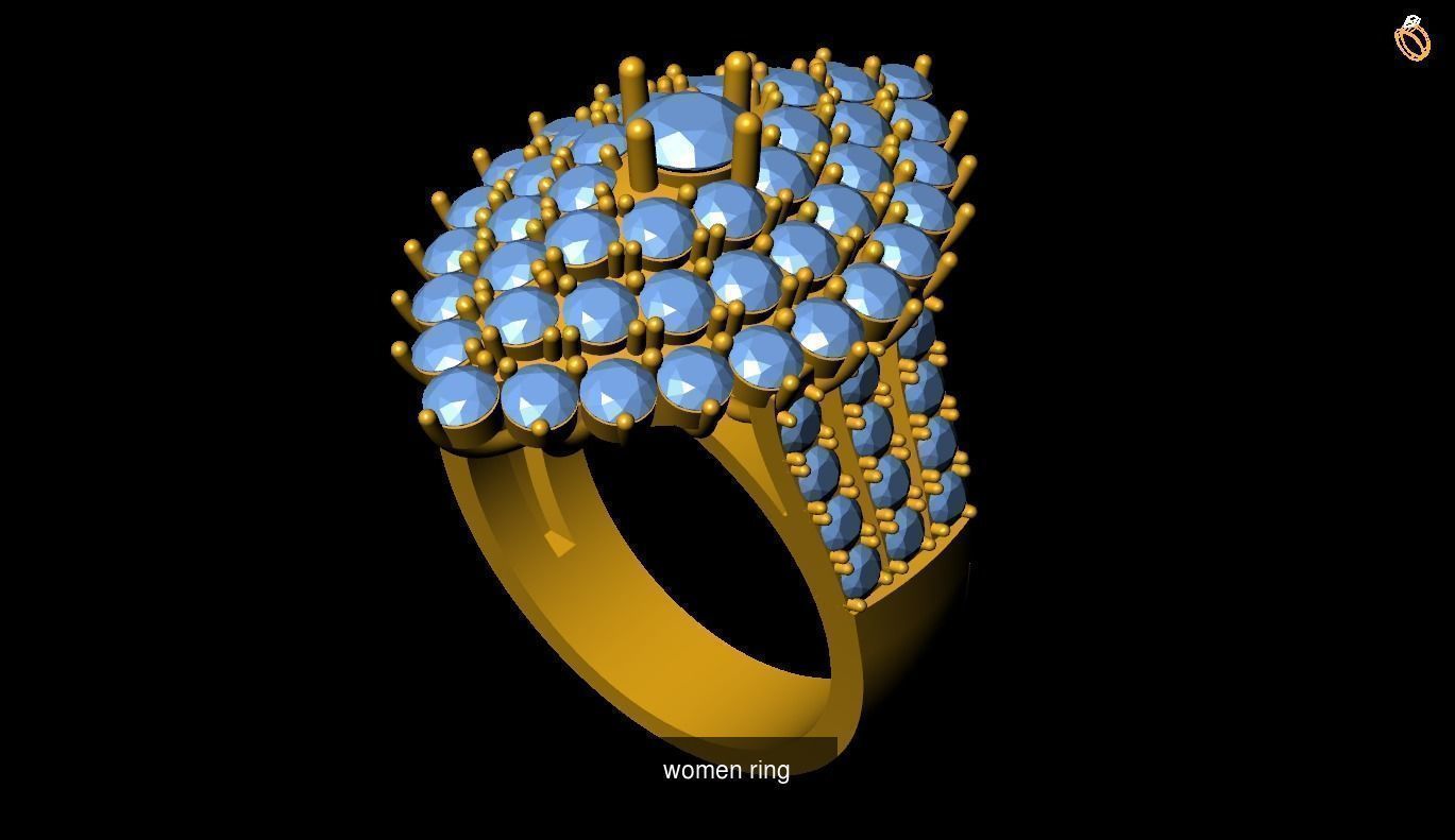 Girl Rings 3D Model Collection_41