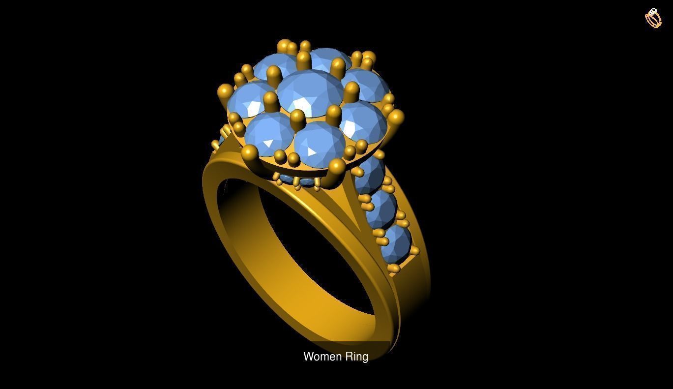 Girl Rings 3D Model Collection_76