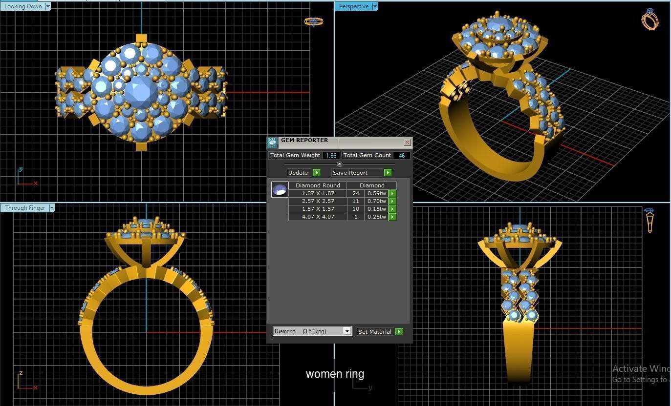 Girl Rings 3D Model Collection_34