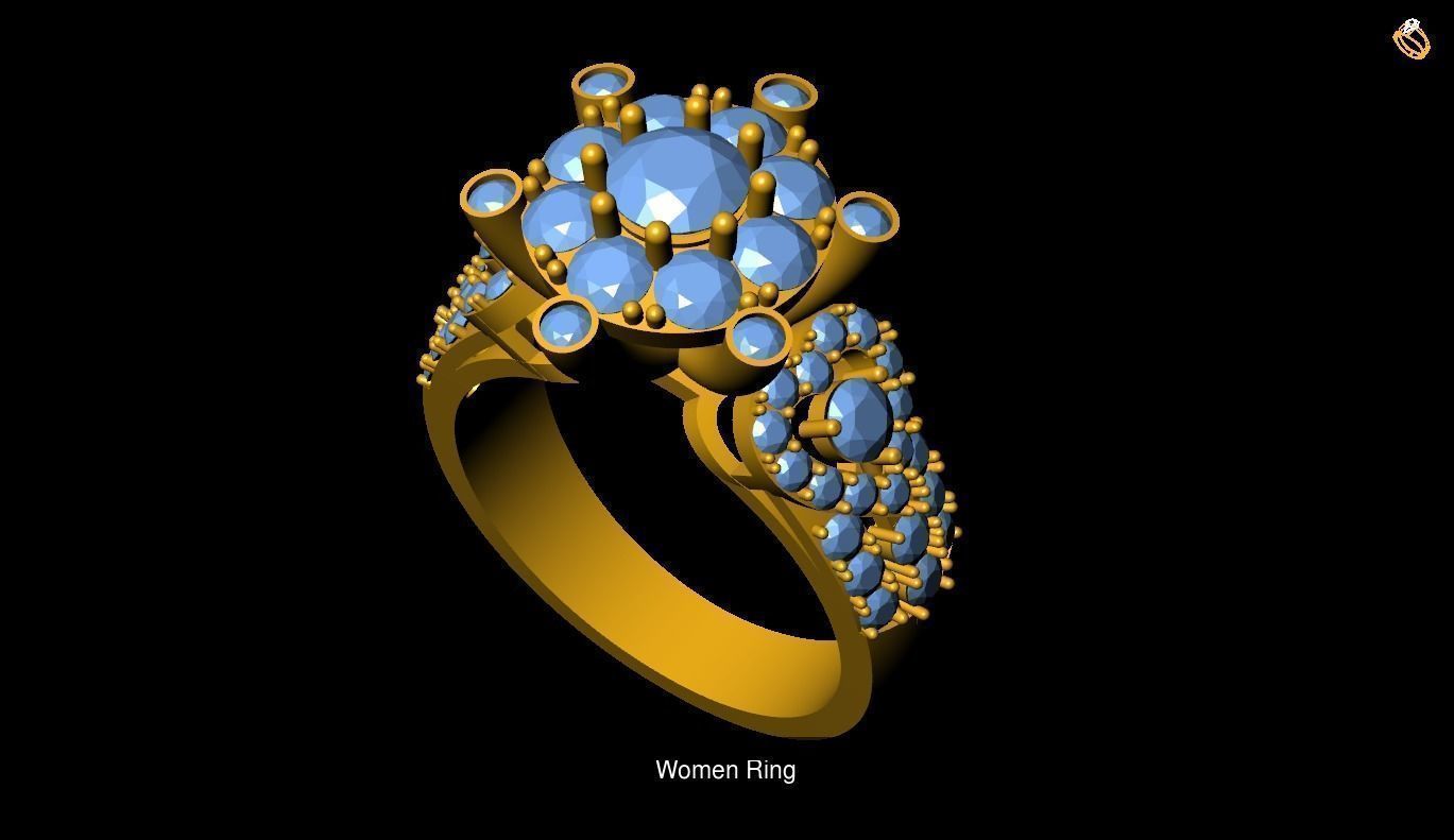 Girl Rings 3D Model Collection_71