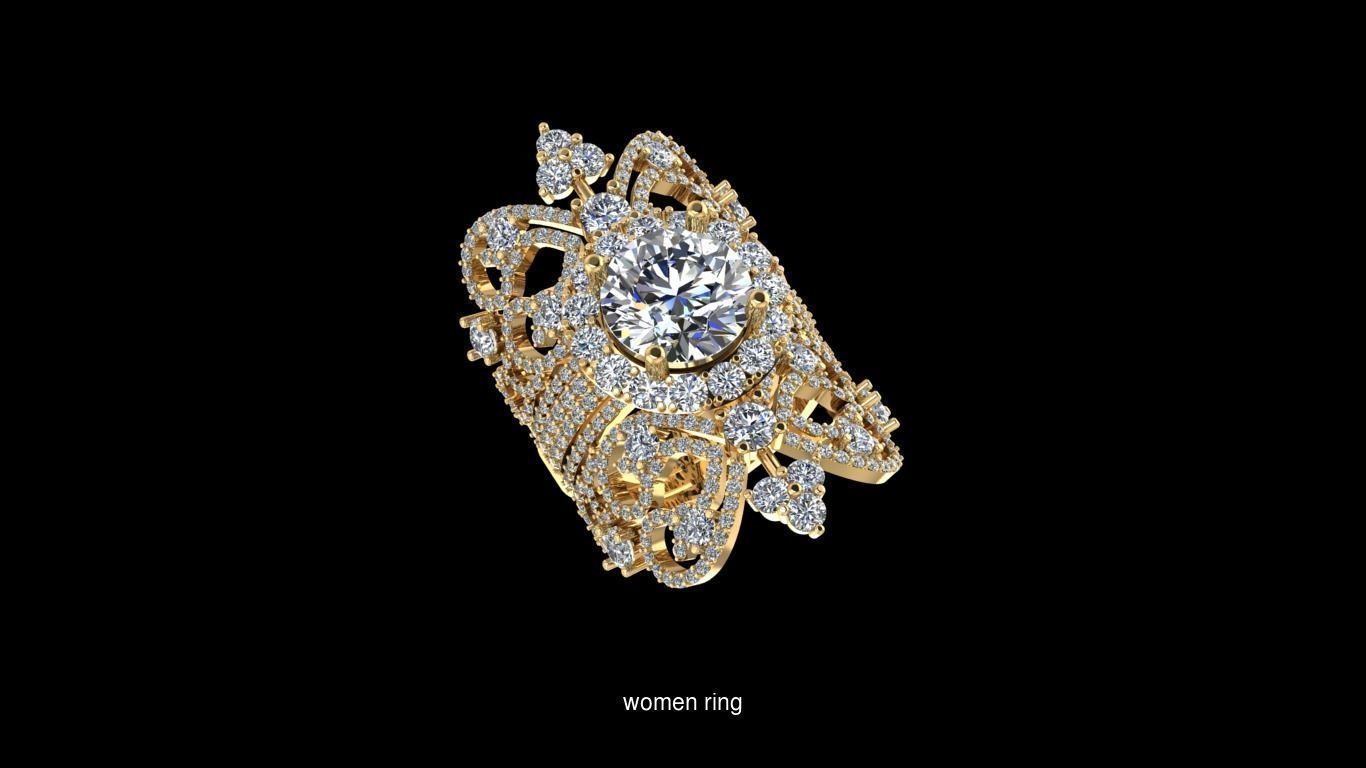 Girl Rings 3D Model Collection_18