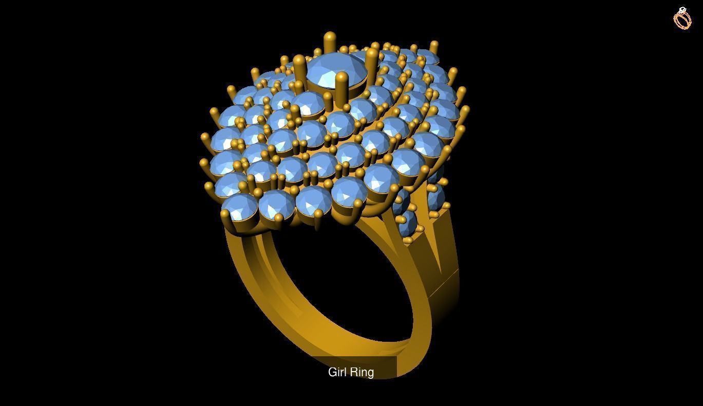 Girl Rings 3D Model Collection_131