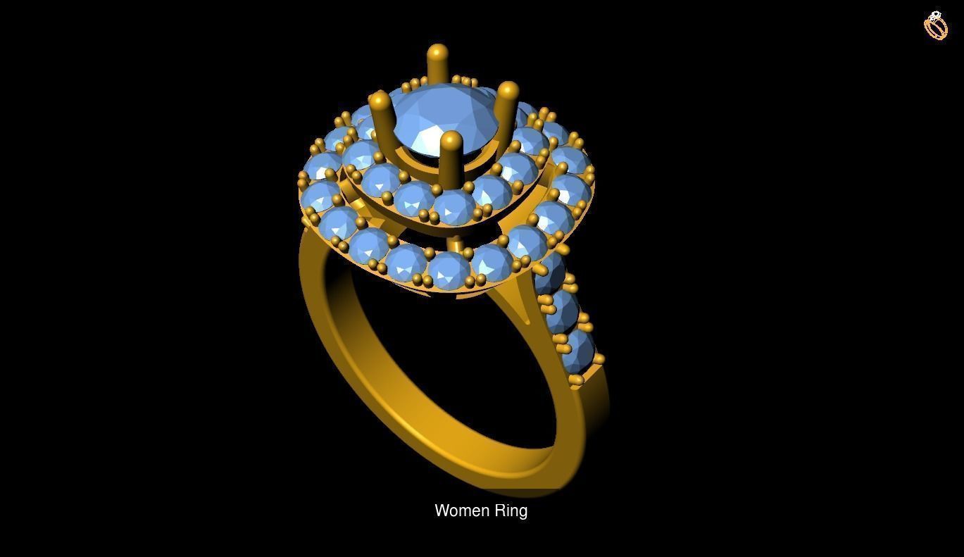 Girl Rings 3D Model Collection_123