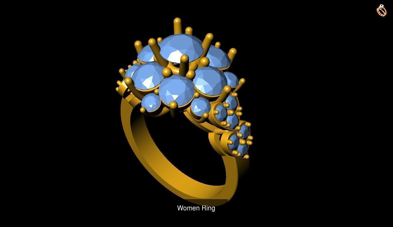 Girl Rings 3D Model Collection_57