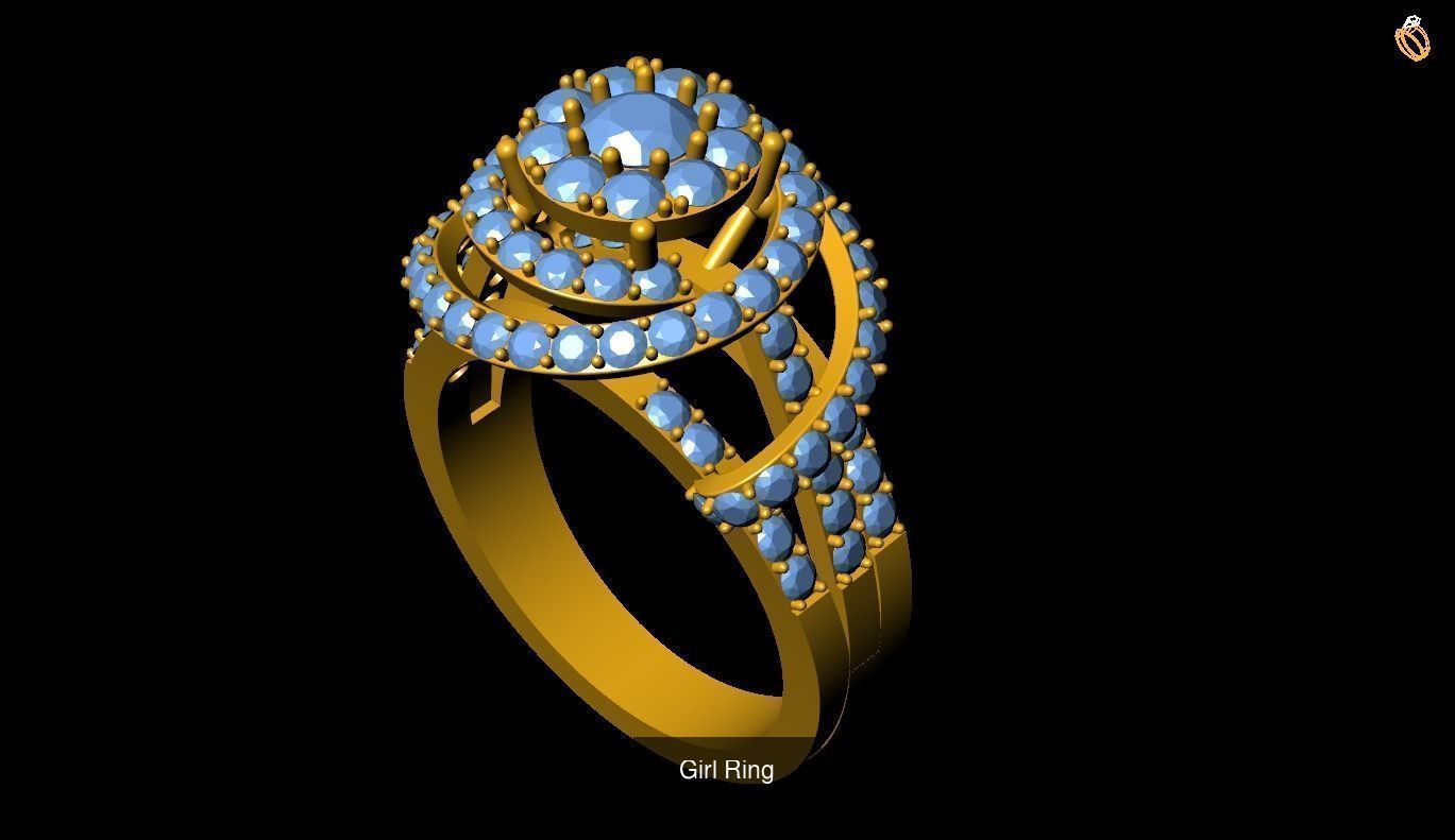 Girl Rings 3D Model Collection_148