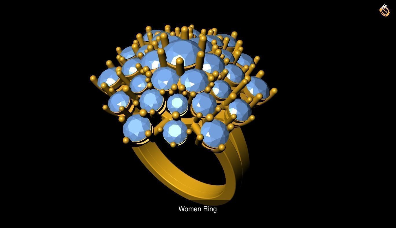 Girl Rings 3D Model Collection_84