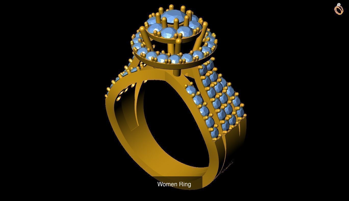 Girl Rings 3D Model Collection_51
