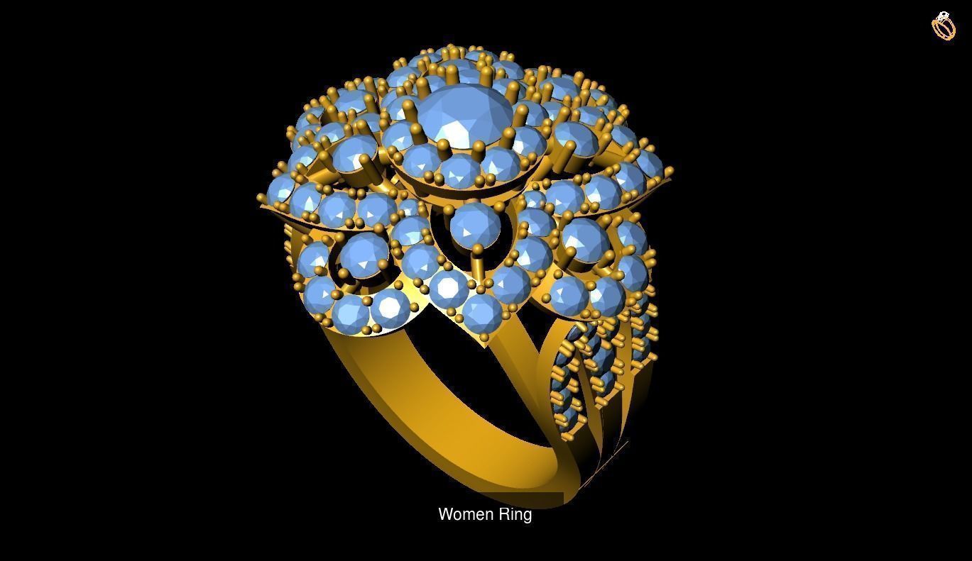 Girl Rings 3D Model Collection_78