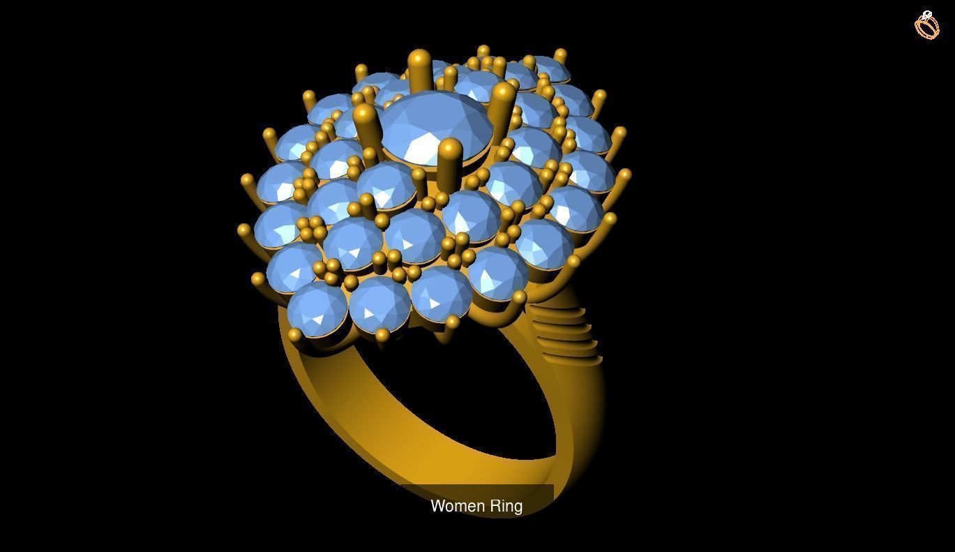 Girl Rings 3D Model Collection_79