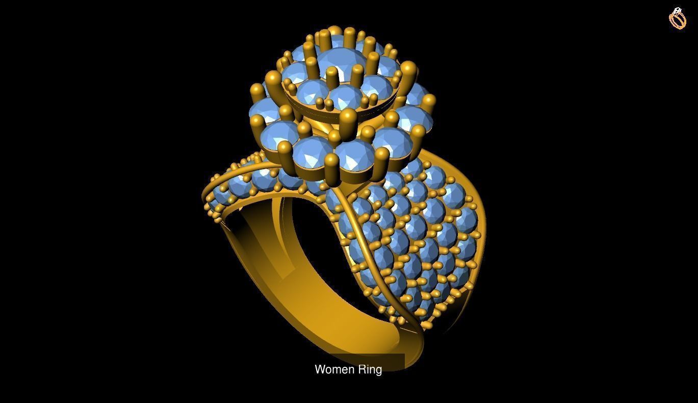 Girl Rings 3D Model Collection_112
