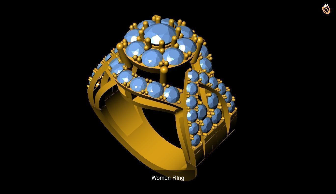 Girl Rings 3D Model Collection_100
