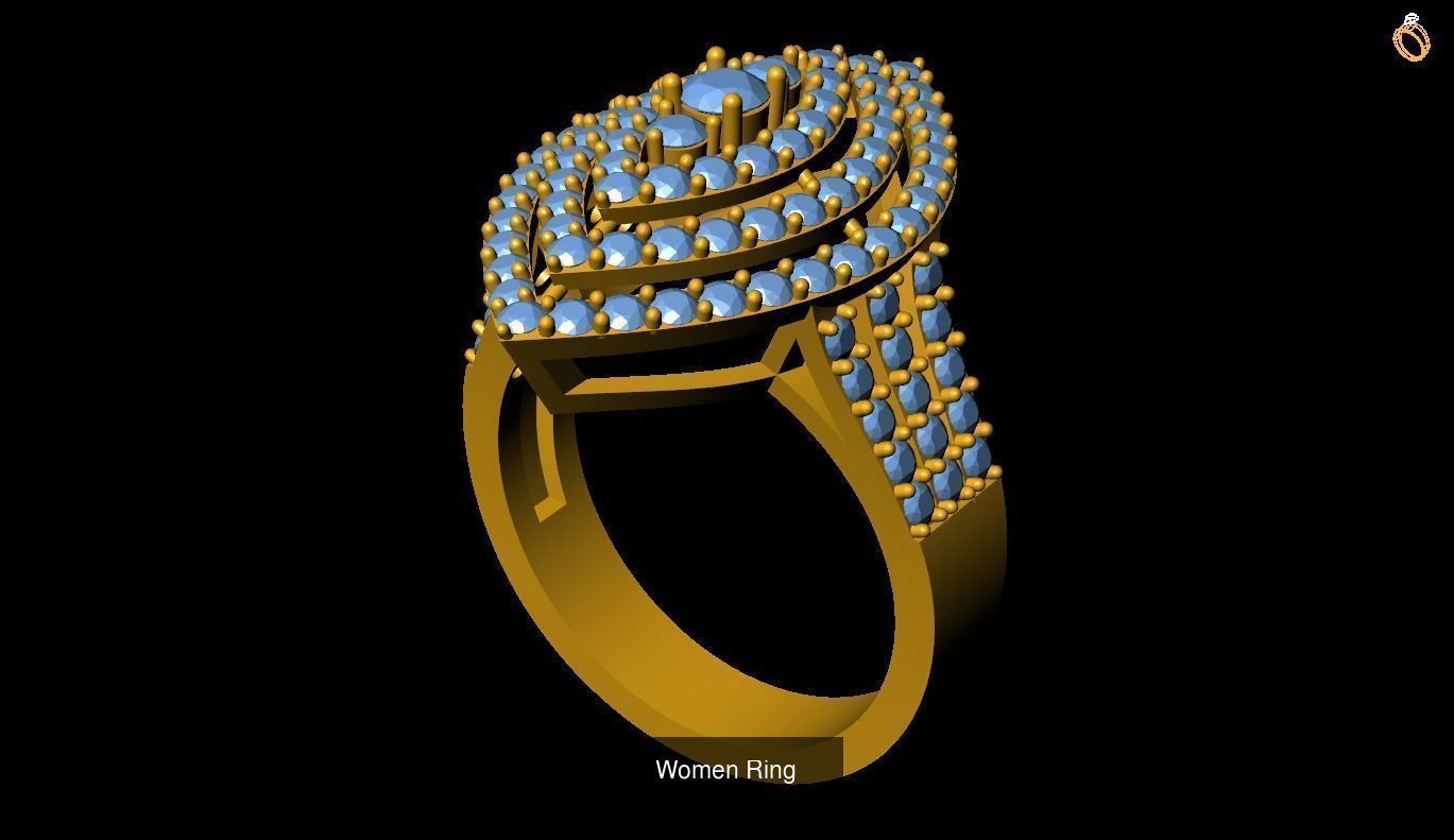 Girl Rings 3D Model Collection_47