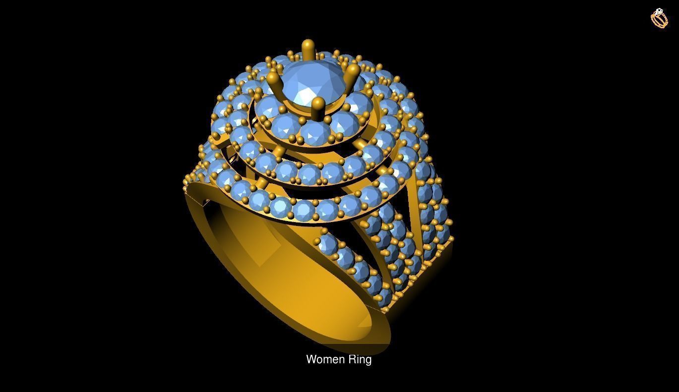 Girl Rings 3D Model Collection_70