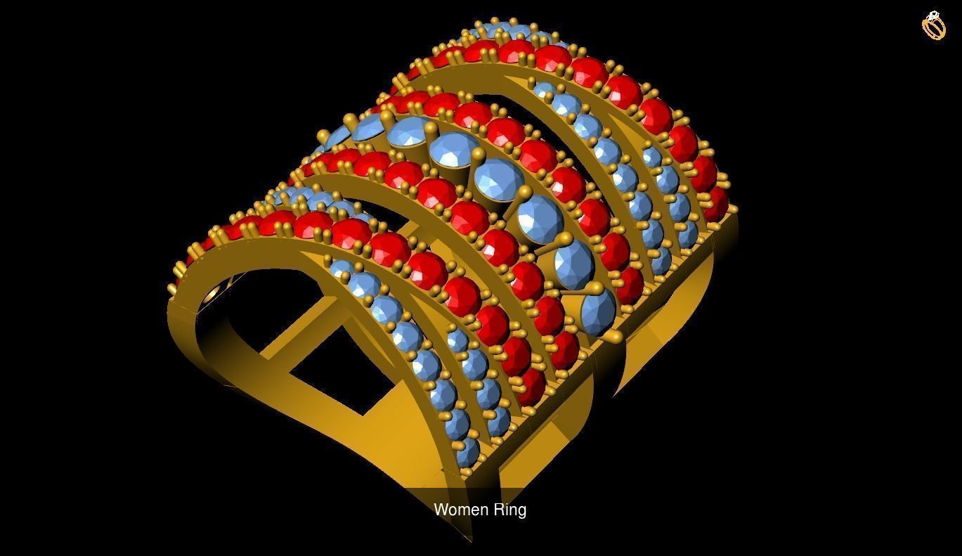 Girl Rings 3D Model Collection_126