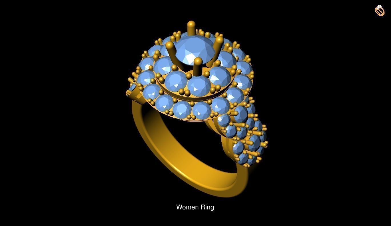 Girl Rings 3D Model Collection_68