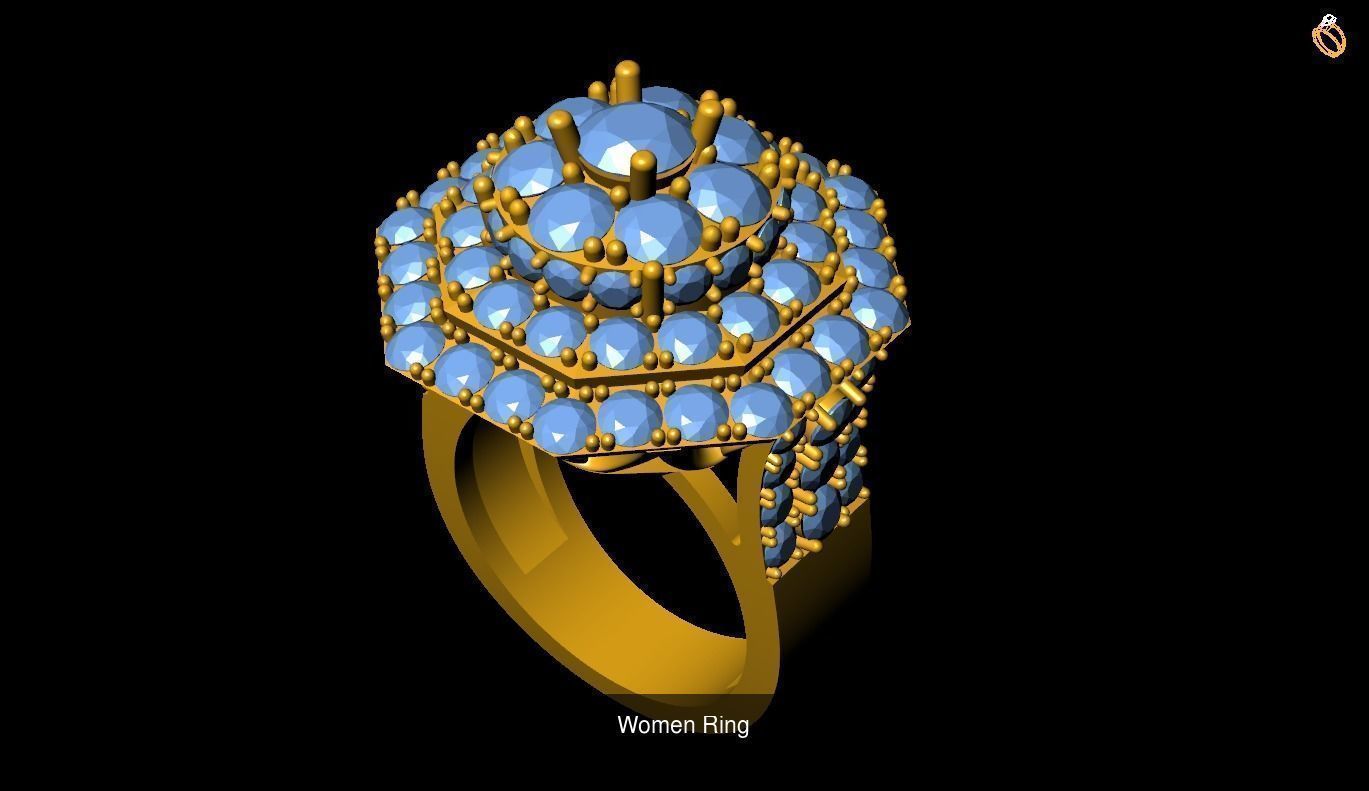 Girl Rings 3D Model Collection_144