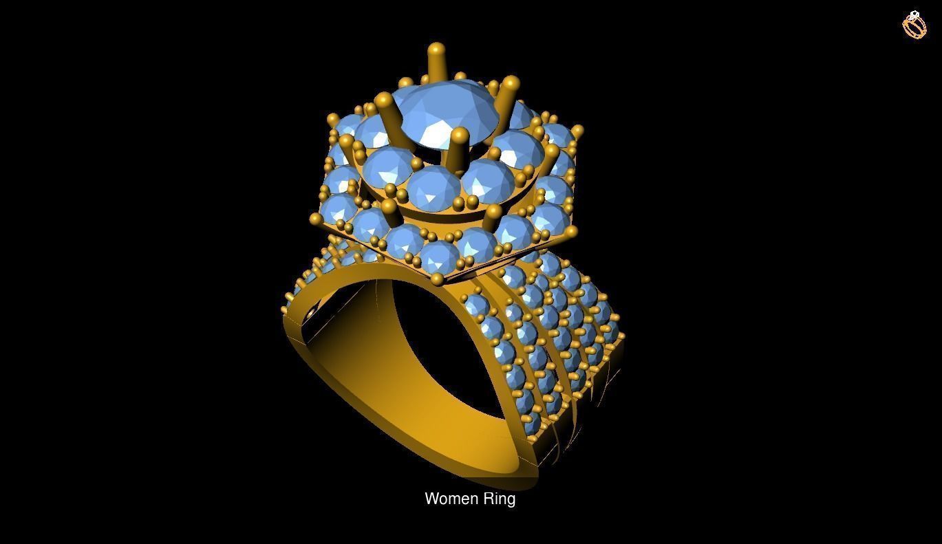 Girl Rings 3D Model Collection_73