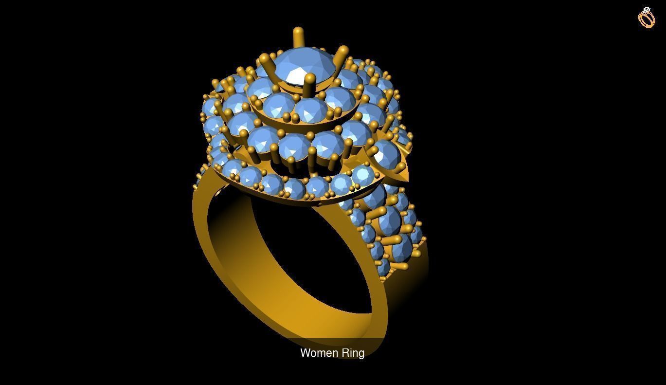Girl Rings 3D Model Collection_72