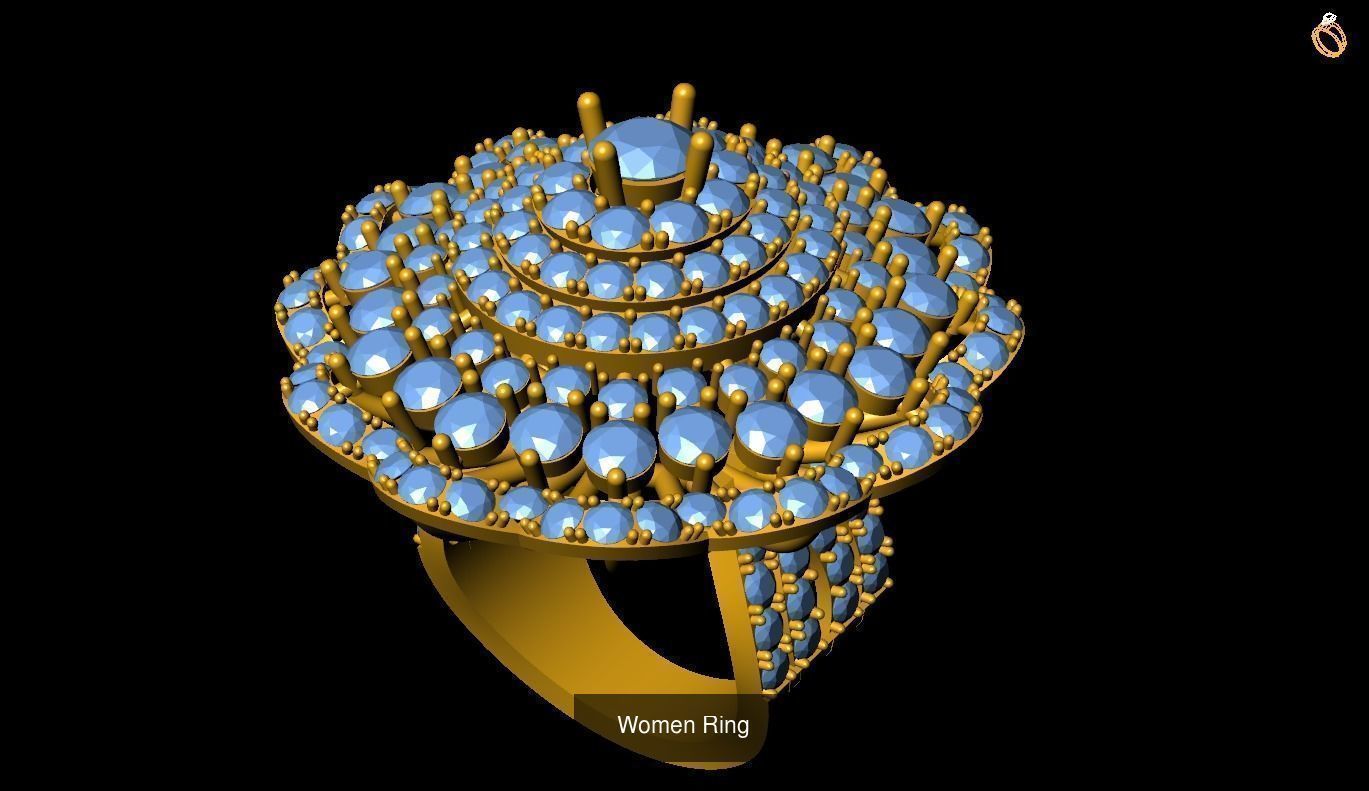 Girl Rings 3D Model Collection_92