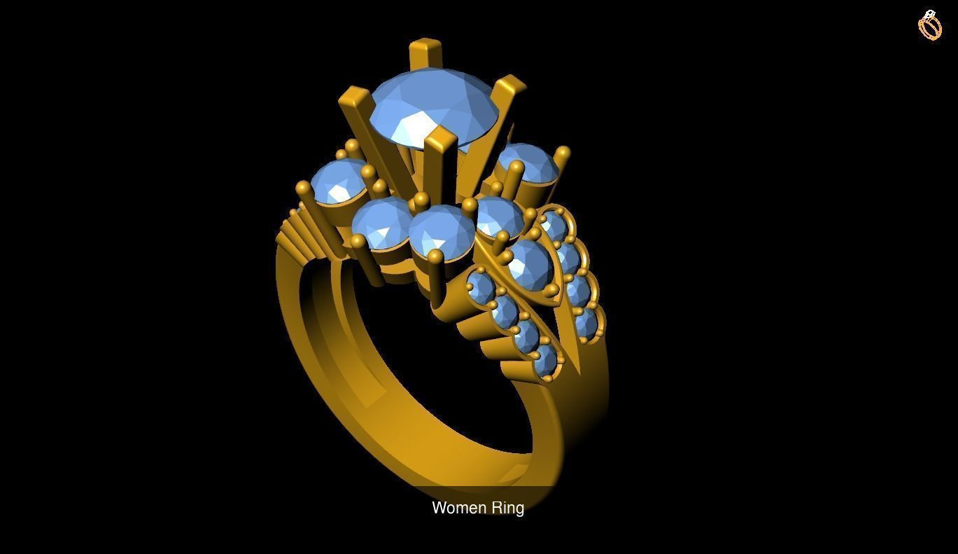 Girl Rings 3D Model Collection_97
