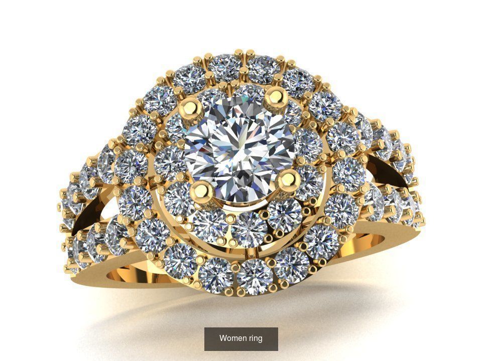 Girl Rings 3D Model Collection_39