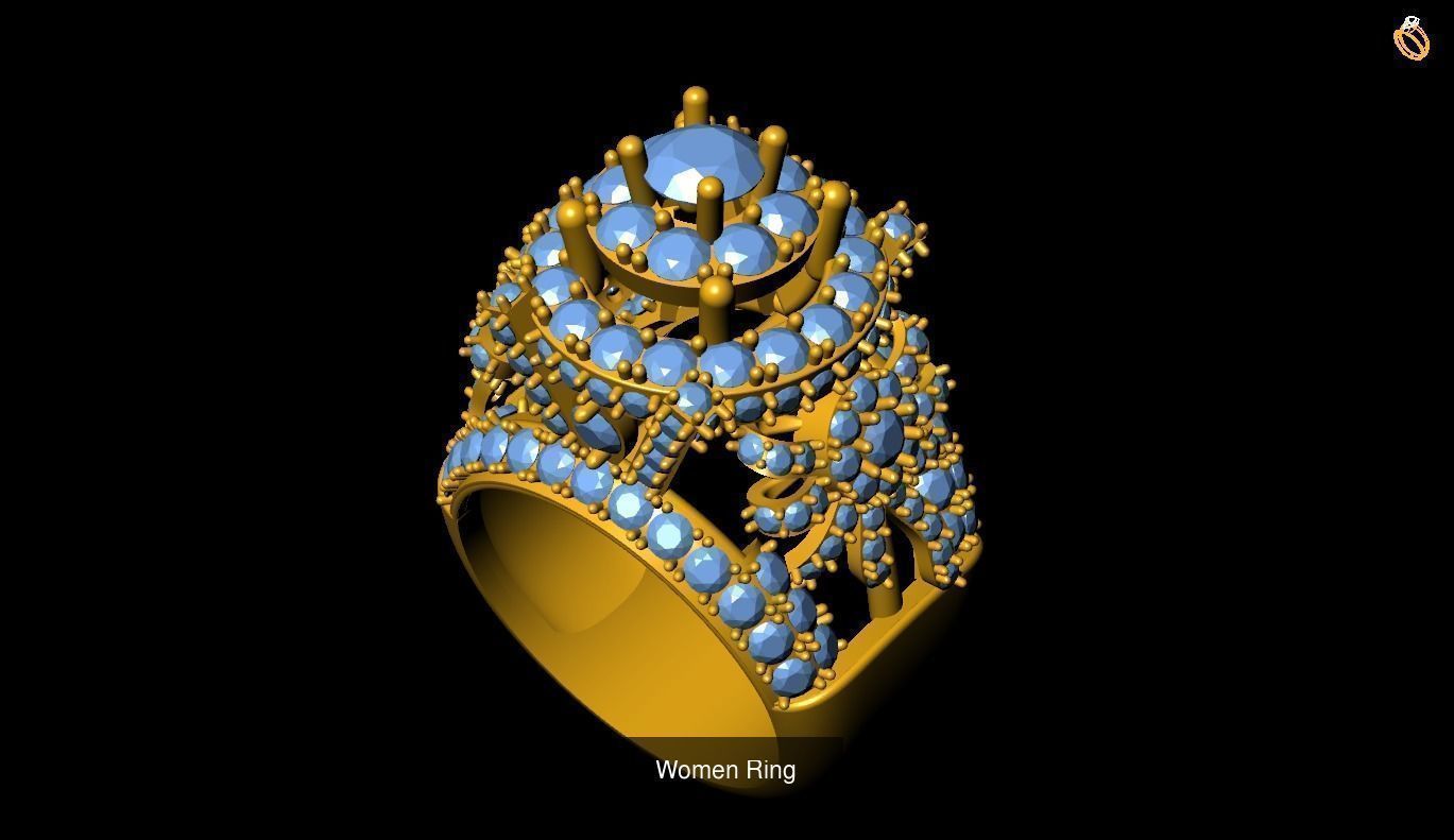 Girl Rings 3D Model Collection_111