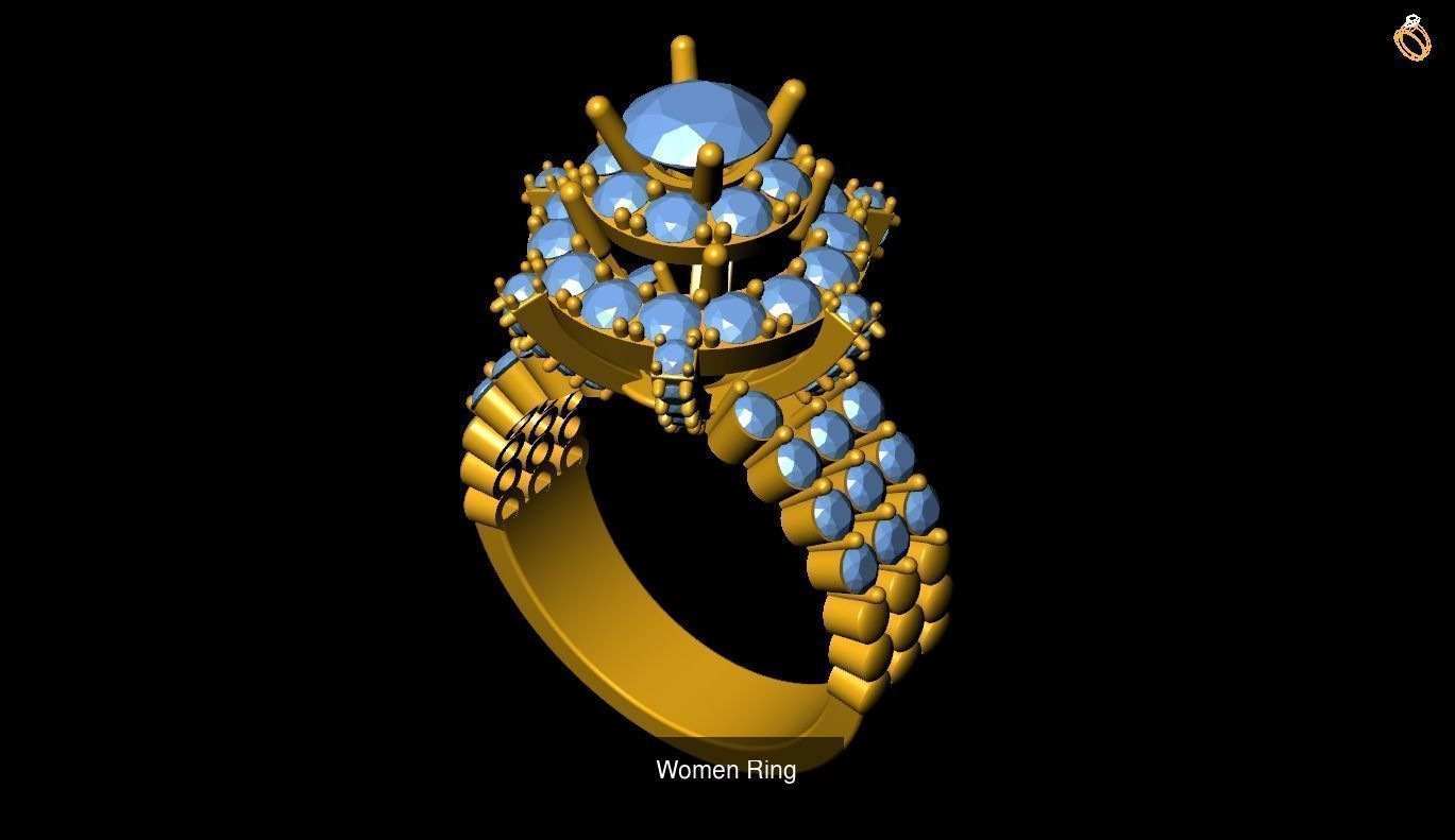 Girl Rings 3D Model Collection_54