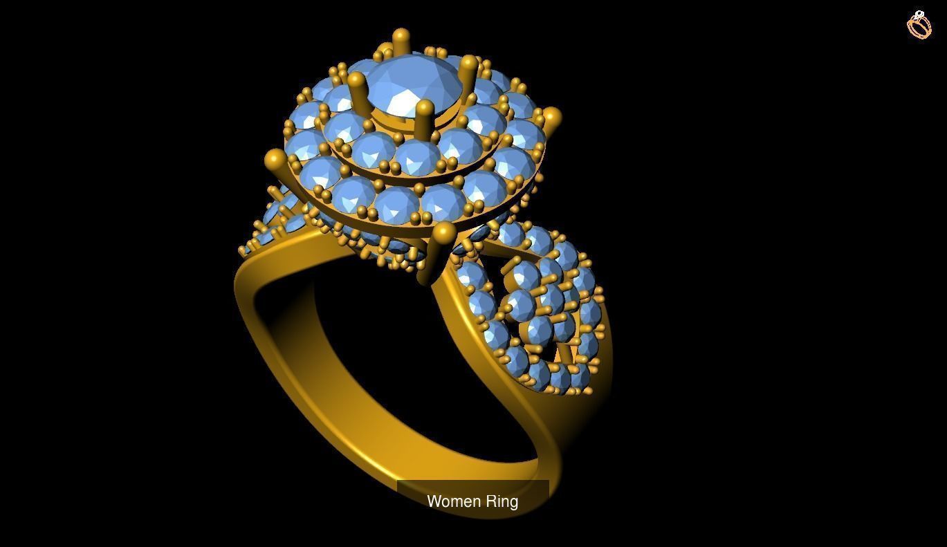 Girl Rings 3D Model Collection_69