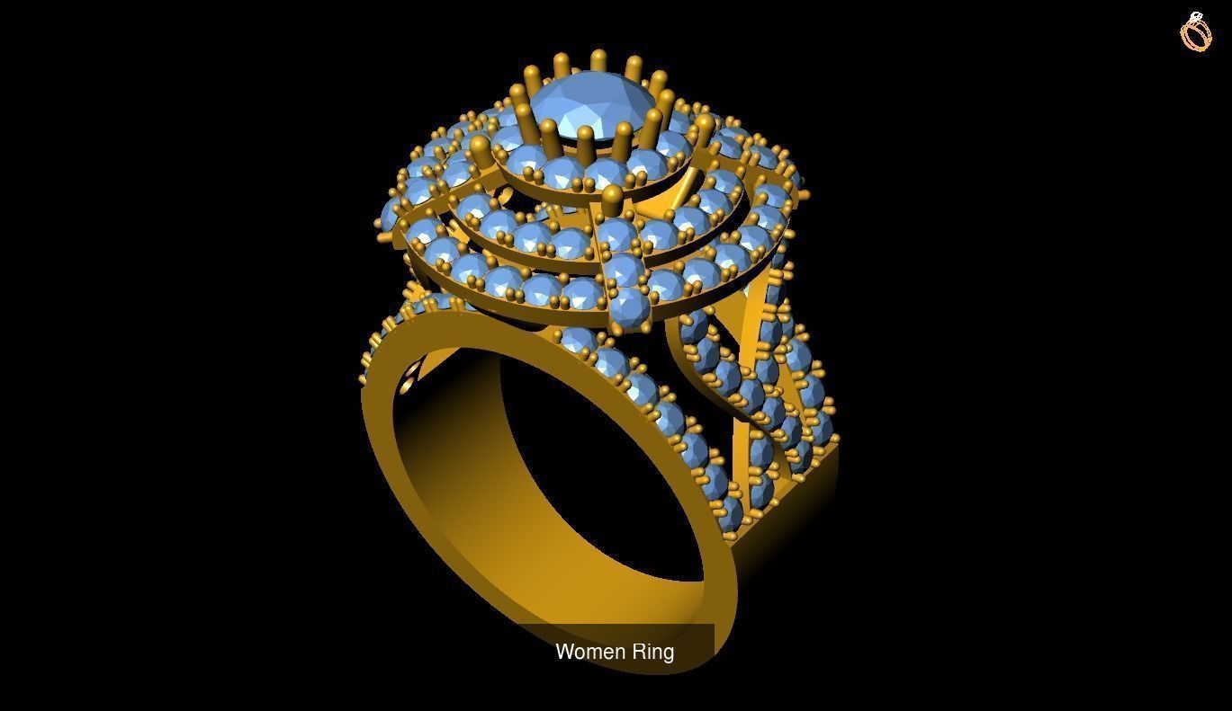 Girl Rings 3D Model Collection_77