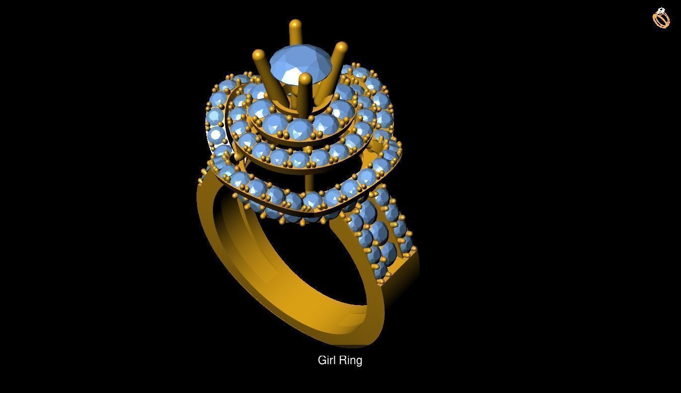 Girl Rings 3D Model Collection_118